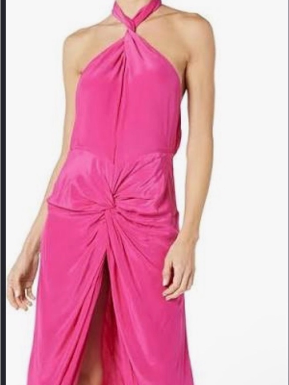 Pink Halter Maxi Dress